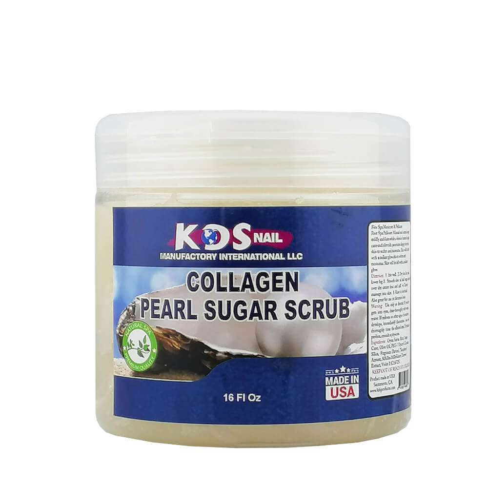 KDS Collagen Pedicure Sugar Scrub (16oz) Pearl