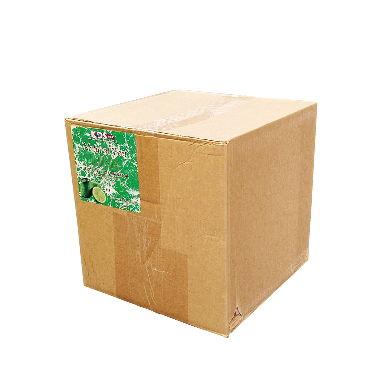 KDS Natural Feet Foot Callus Eliminator - Lime 3.8L 1 Gallon Box of 4 Gallons