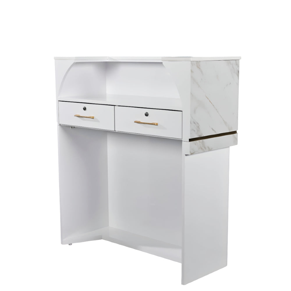 Keo Alpha Salon Reception Desk Back View