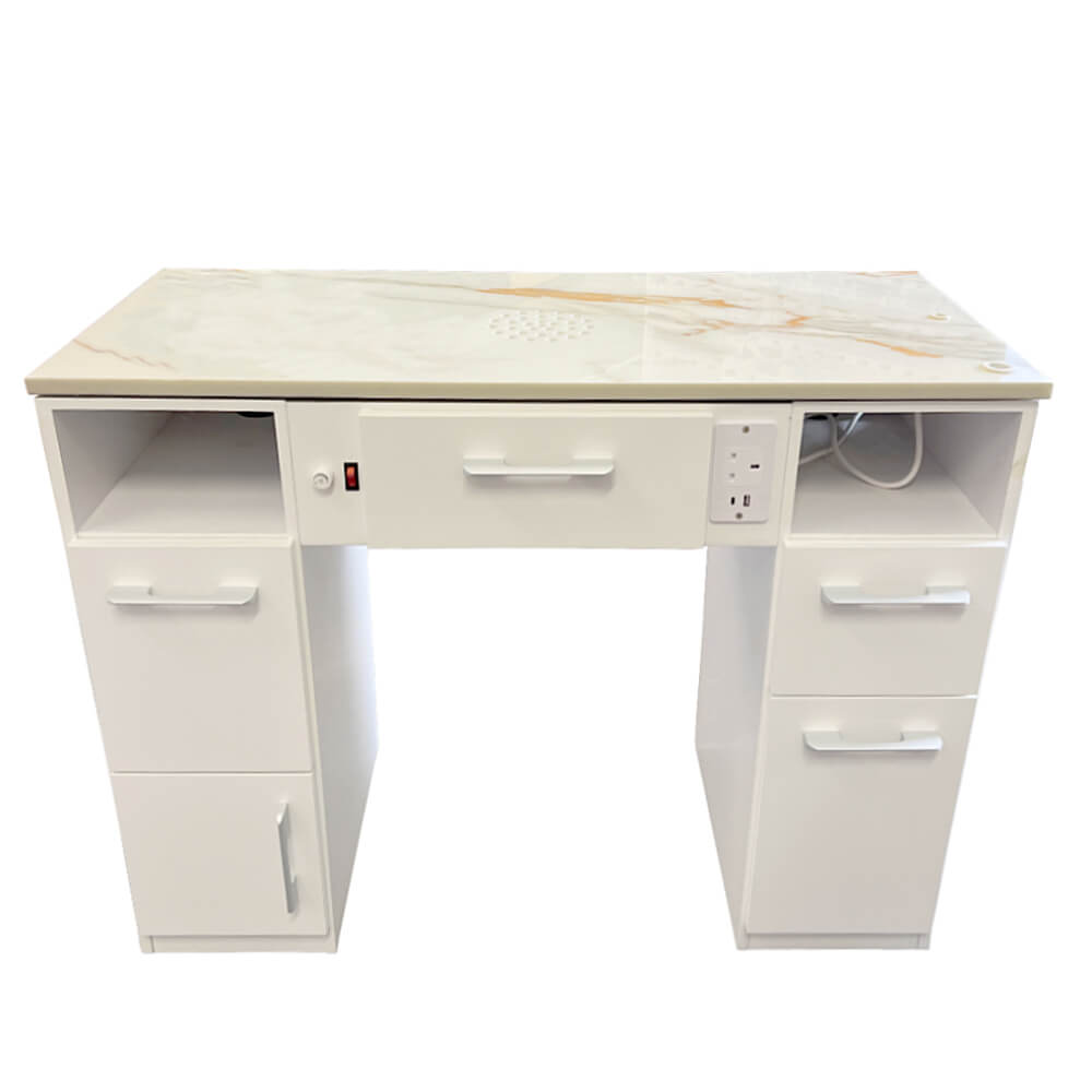 Keo Lunar Silver Single Manicure Nail Table Back View