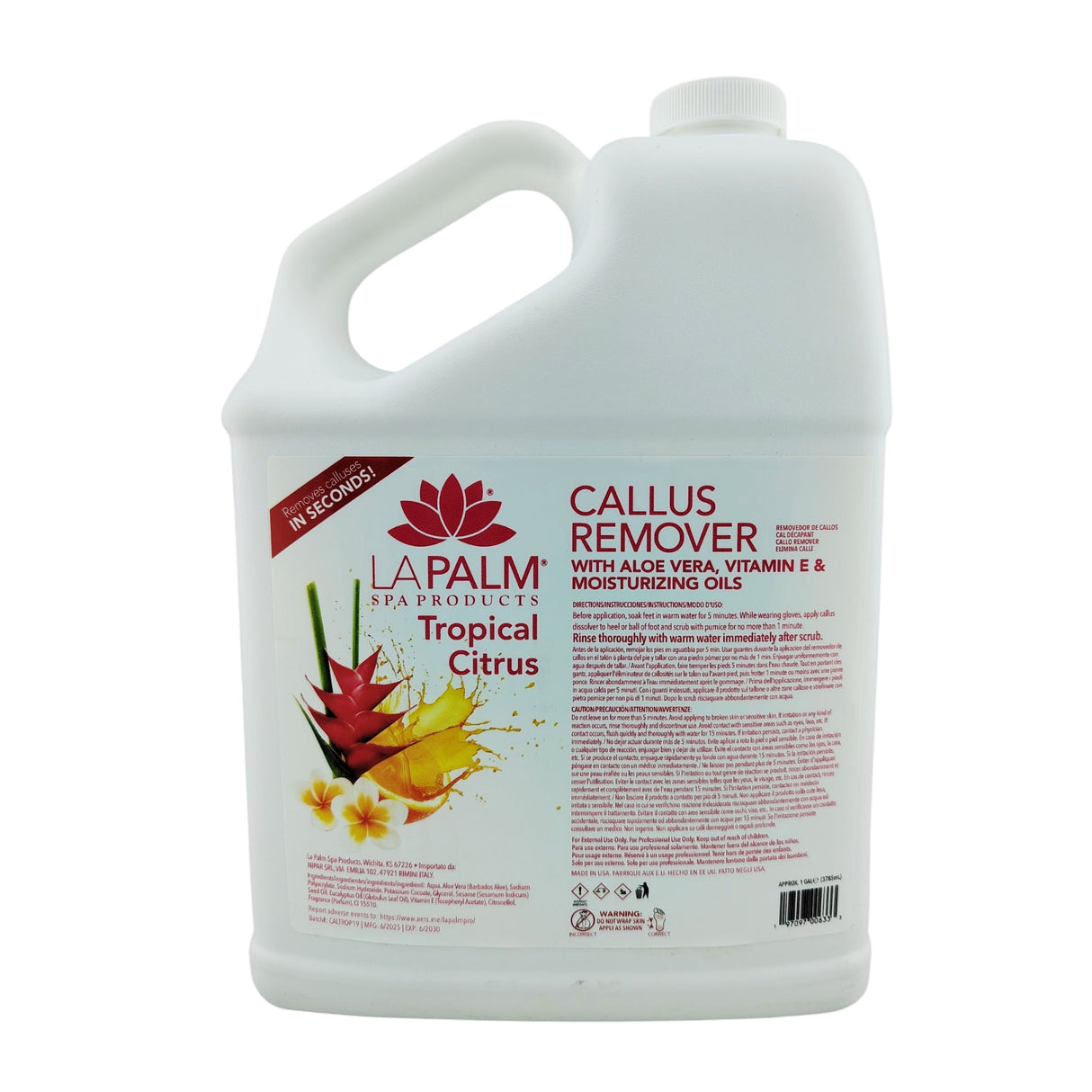 La Palm Callus Remover (Gallon) Bottle - Tropical Citrus