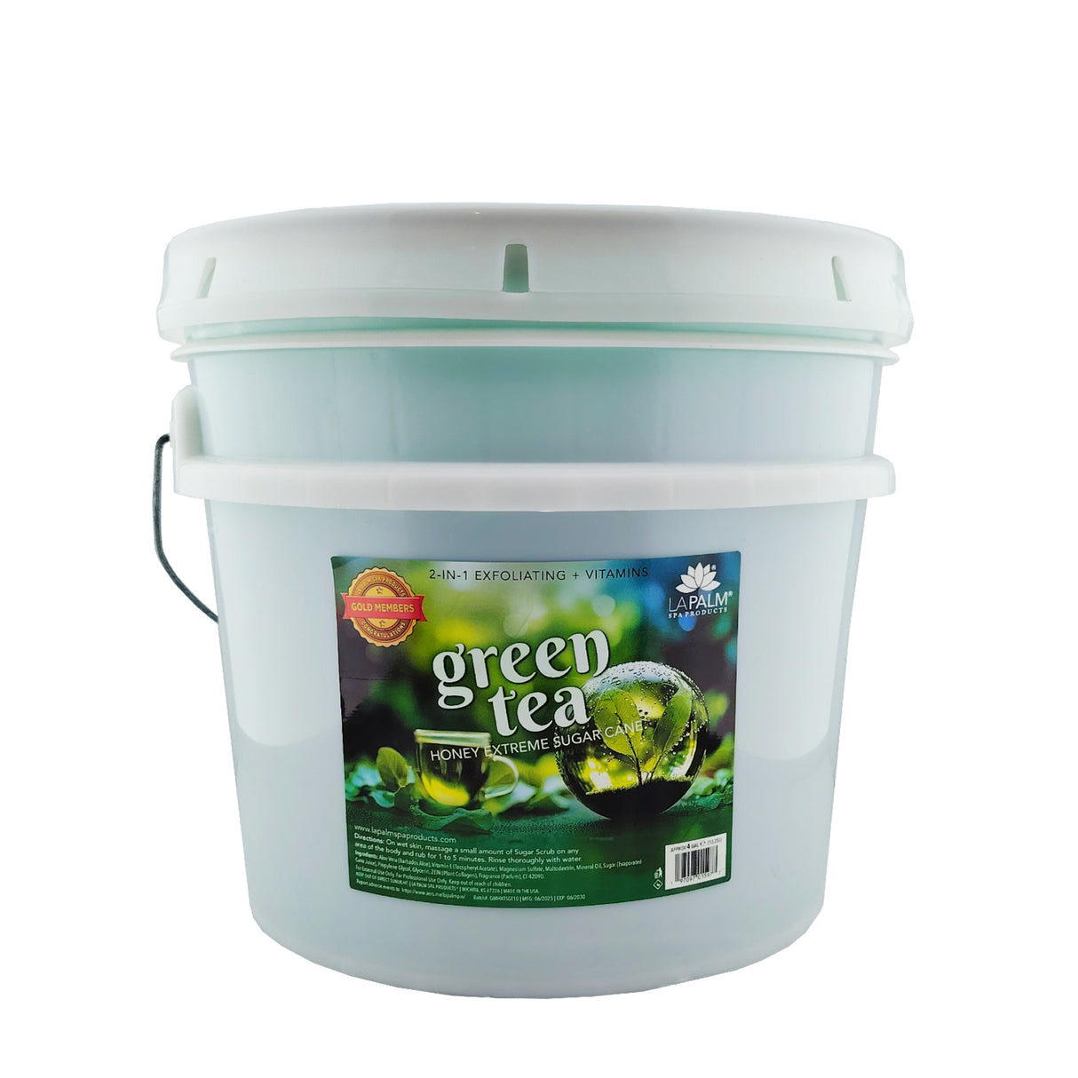 La Palm Honey Extreme Sugar Scrub (4 gallon) Bucket - Green Tea