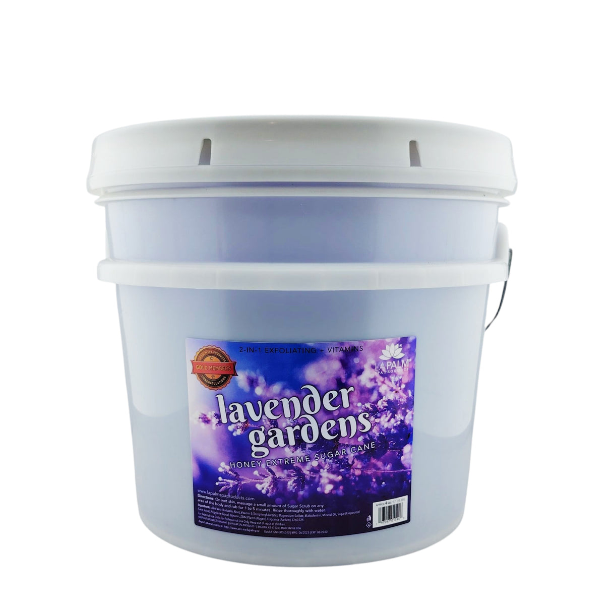 La Palm Honey Extreme Sugar Scrub (4 gallon) Bucket - Lavender Gardens
