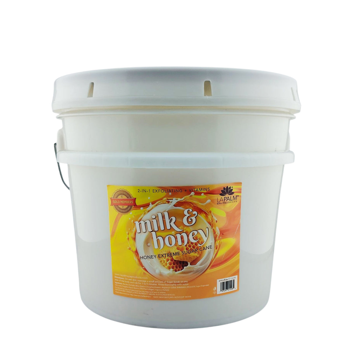 La Palm Honey Extreme Sugar Scrub (4 gallon) Bucket - Milk & Honey