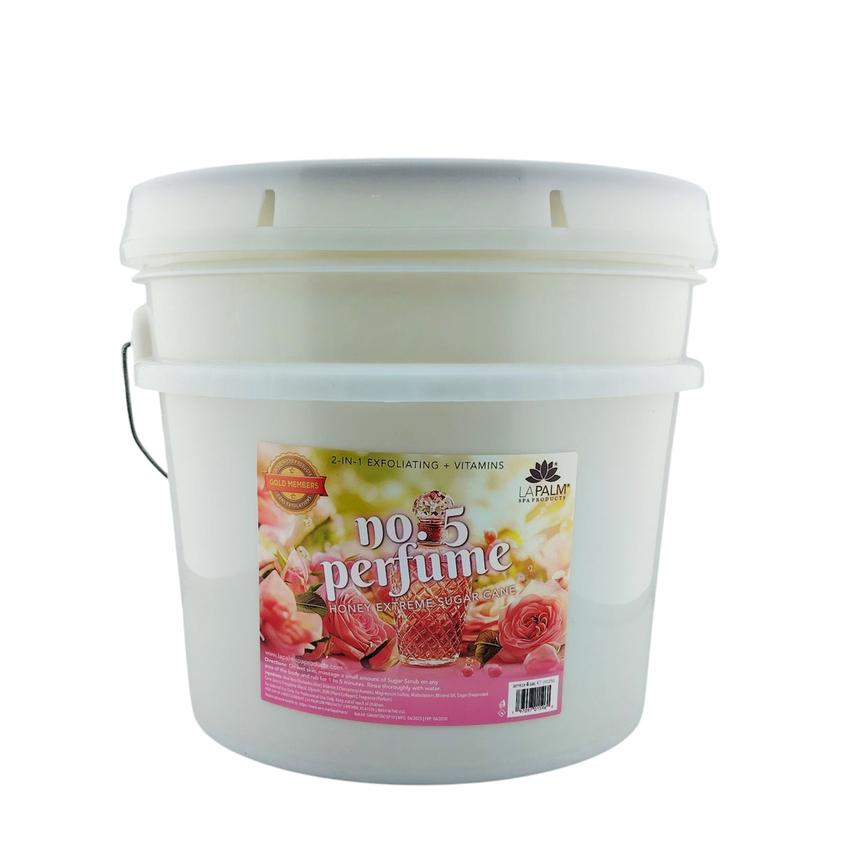 La Palm Honey Extreme Sugar Scrub (4 gallon) Bucket - No.5 Perfume