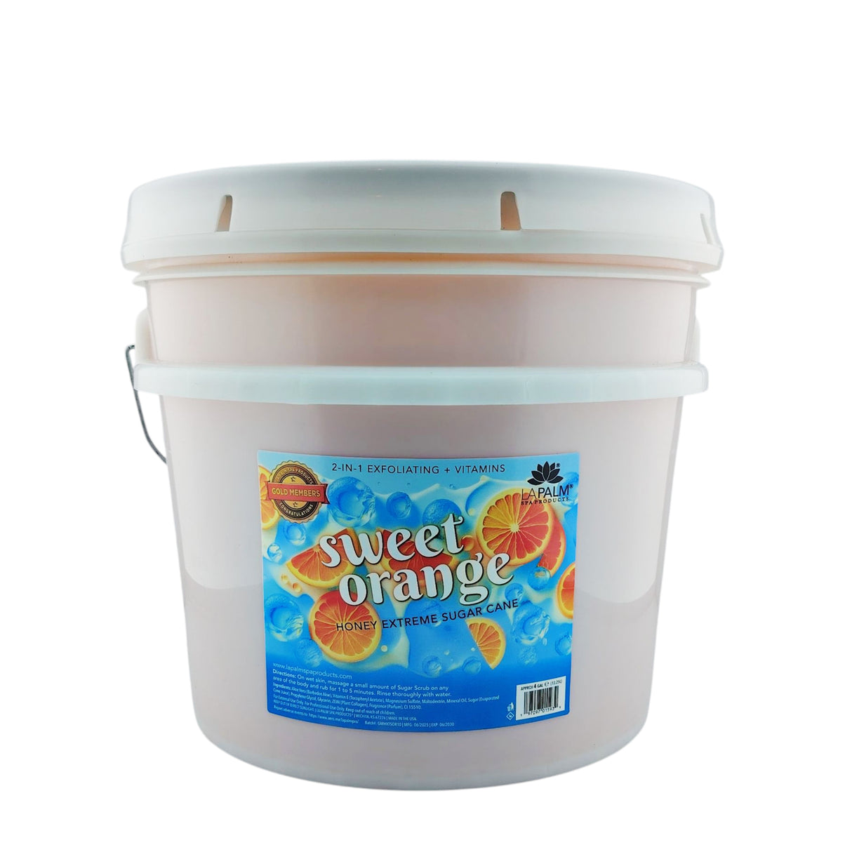 La Palm Honey Extreme Sugar Scrub (4 gallon) Bucket - Sweet Orange
