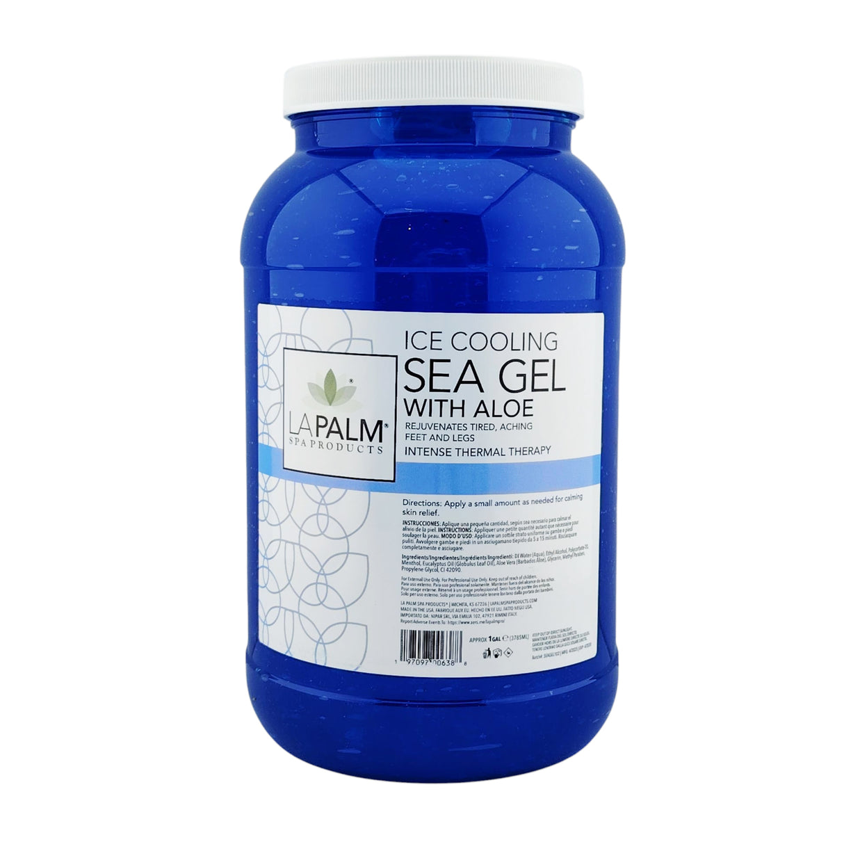 La Palm Ice Cooling Sea Gel with Aloe Vera (gallon) Bottle