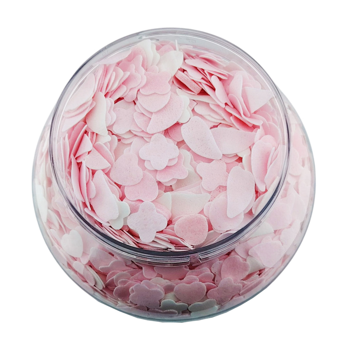 La Palm VolcanoSpa Dry Bath Soap Flowers (gallon) Bottle - Rose Gold Content Close Up