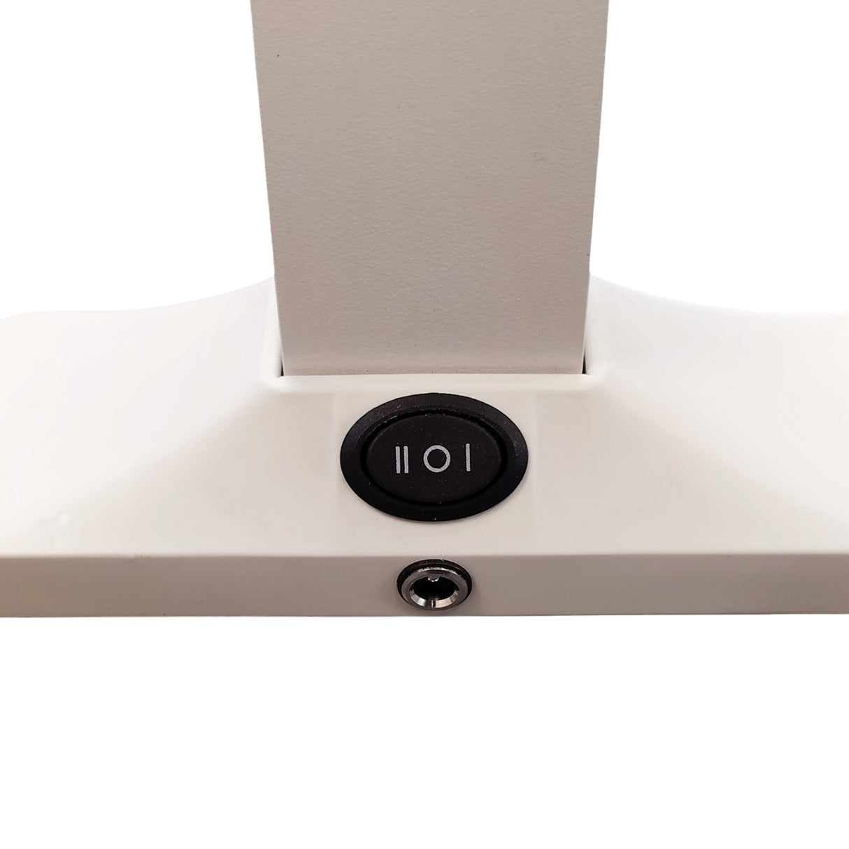 Lexor Half Moon Desktop LED Light Lamp Control Panel and Socket View
