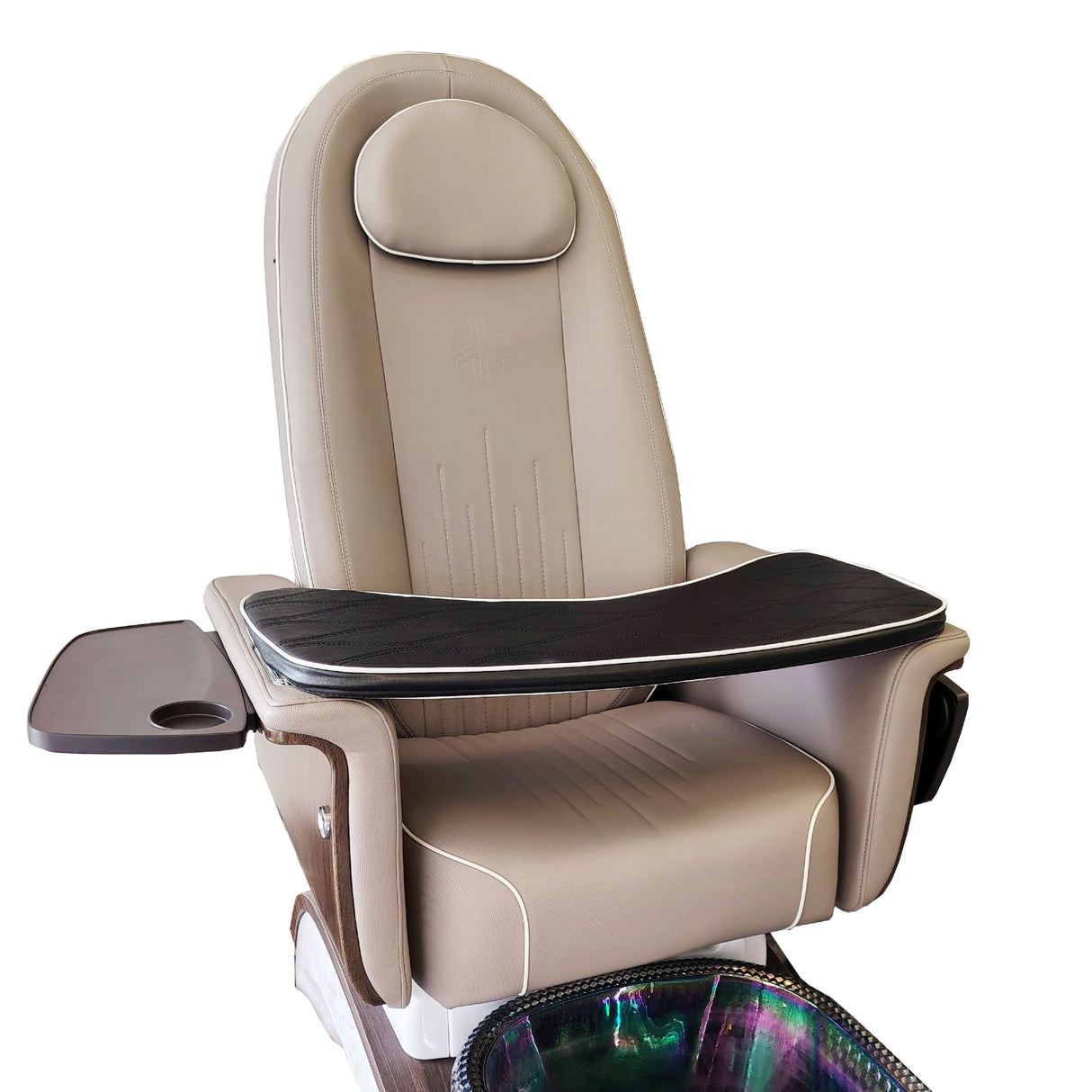 Lexor Manicure Board Black Demo Display On Pedicure Chair