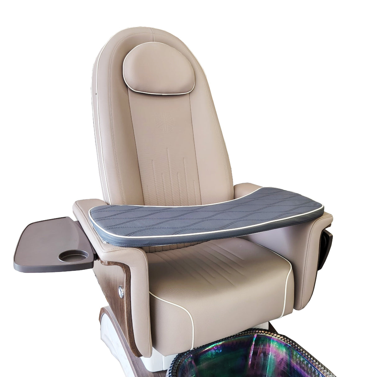 Lexor Manicure Board Graphite Demo Display On Pedicure Chair