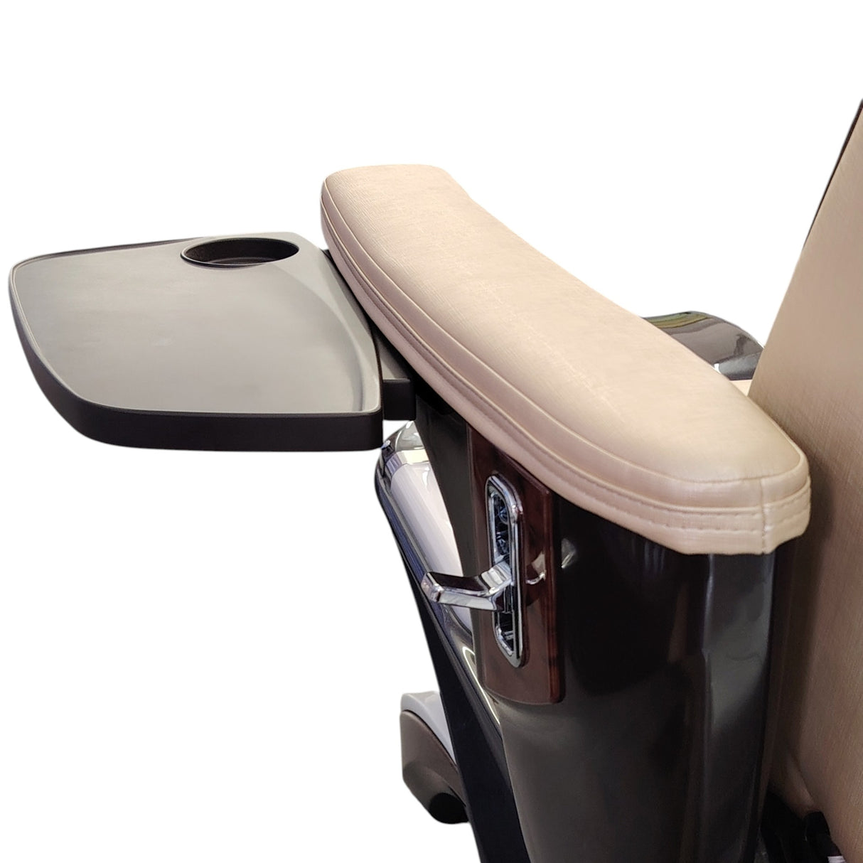 Lexor PSD700 Salon Pedicure Spa Chair With Tray Closed and Clothes or Bag Hook