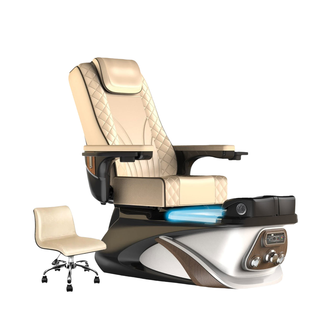 Lexor PSD700 Salon Pedicure Spa Chair with Stool - Gold