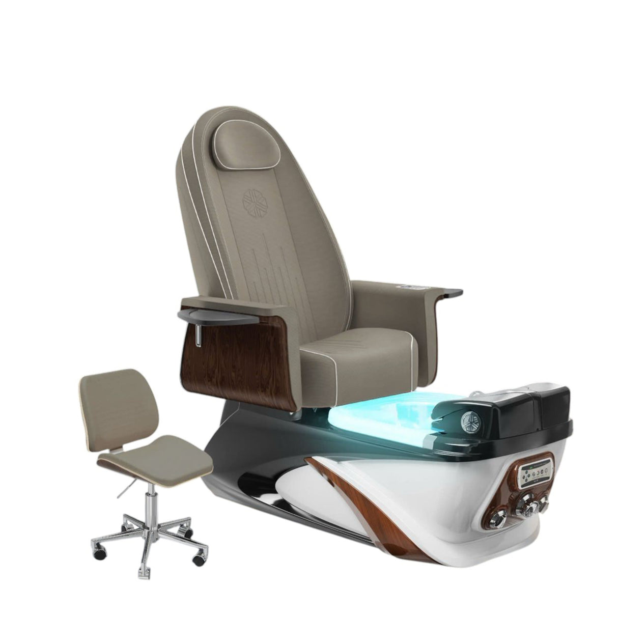 Lexor PSD Luxe Salon Pedicure Spa Chair - Claystone