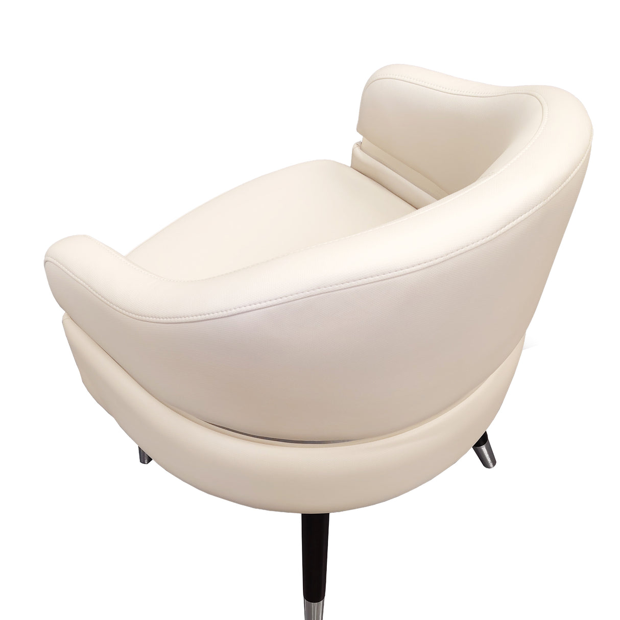 Lexor Stationary Customer Chair 2.6 - Ivory Back View