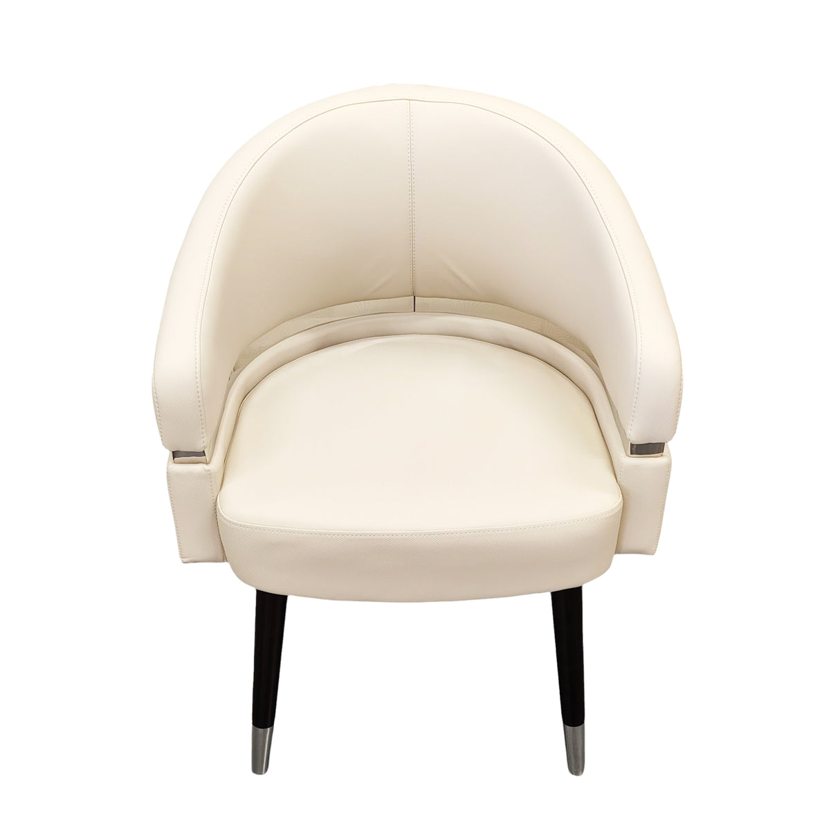 Lexor Stationary Customer Chair 2.6 - Ivory Front View