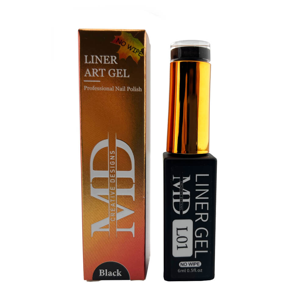 MD Nail Gel Art Liner Bottle Black Colour