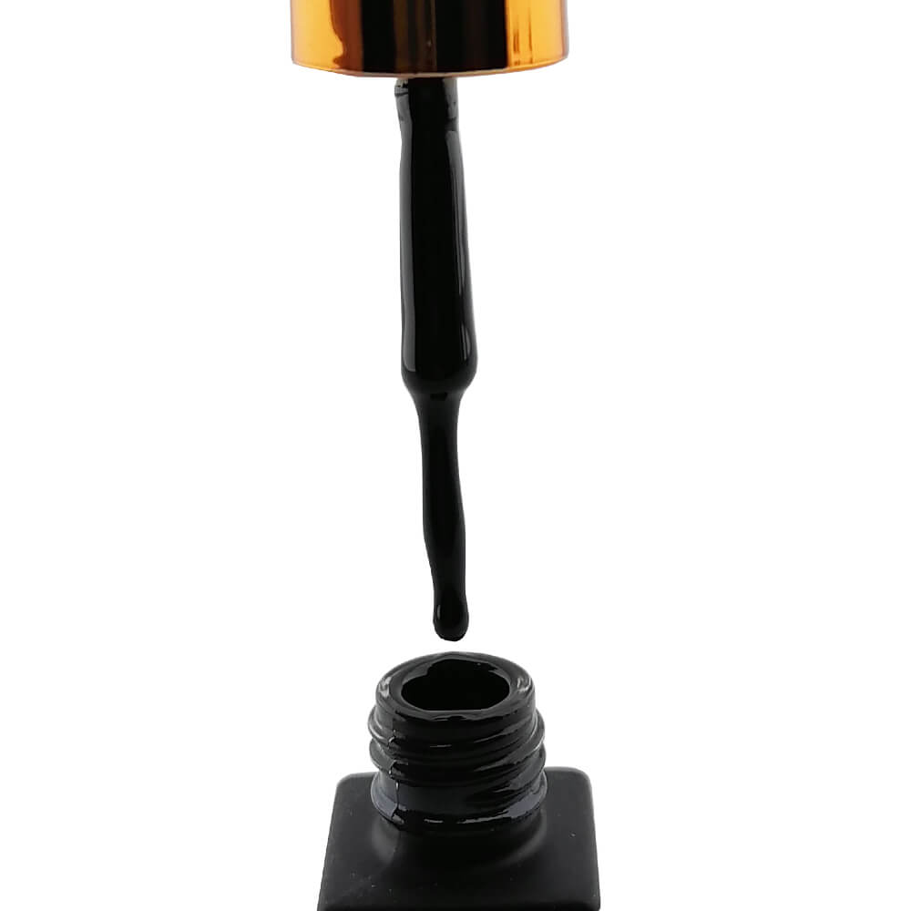 MD Nail Gel Art Liner Bottle Black Colour Demo