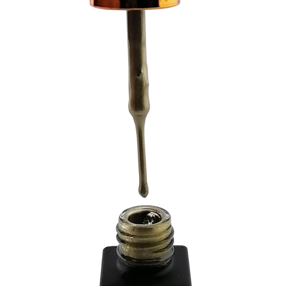 MD Nail Gel Art Liner Bottle Gold Colour Demo