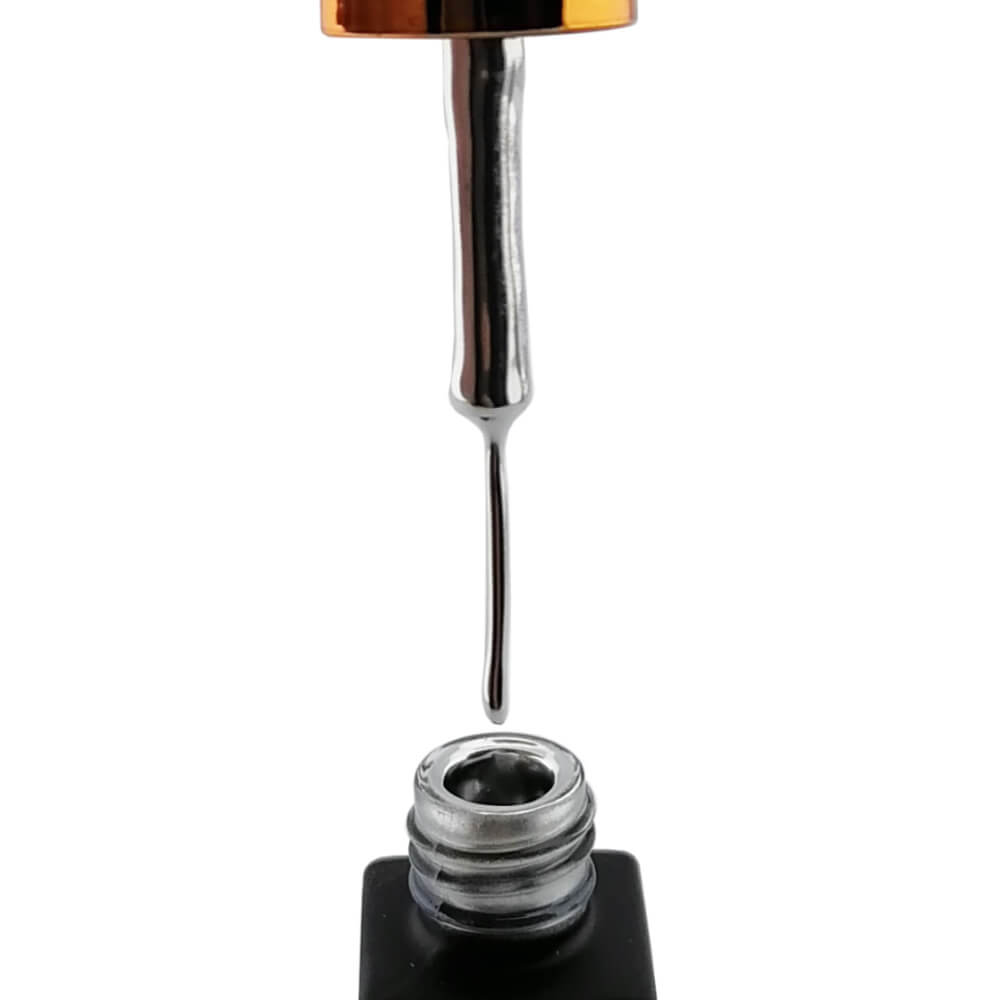 MD Nail Gel Art Liner Bottle Silver Colour Demo