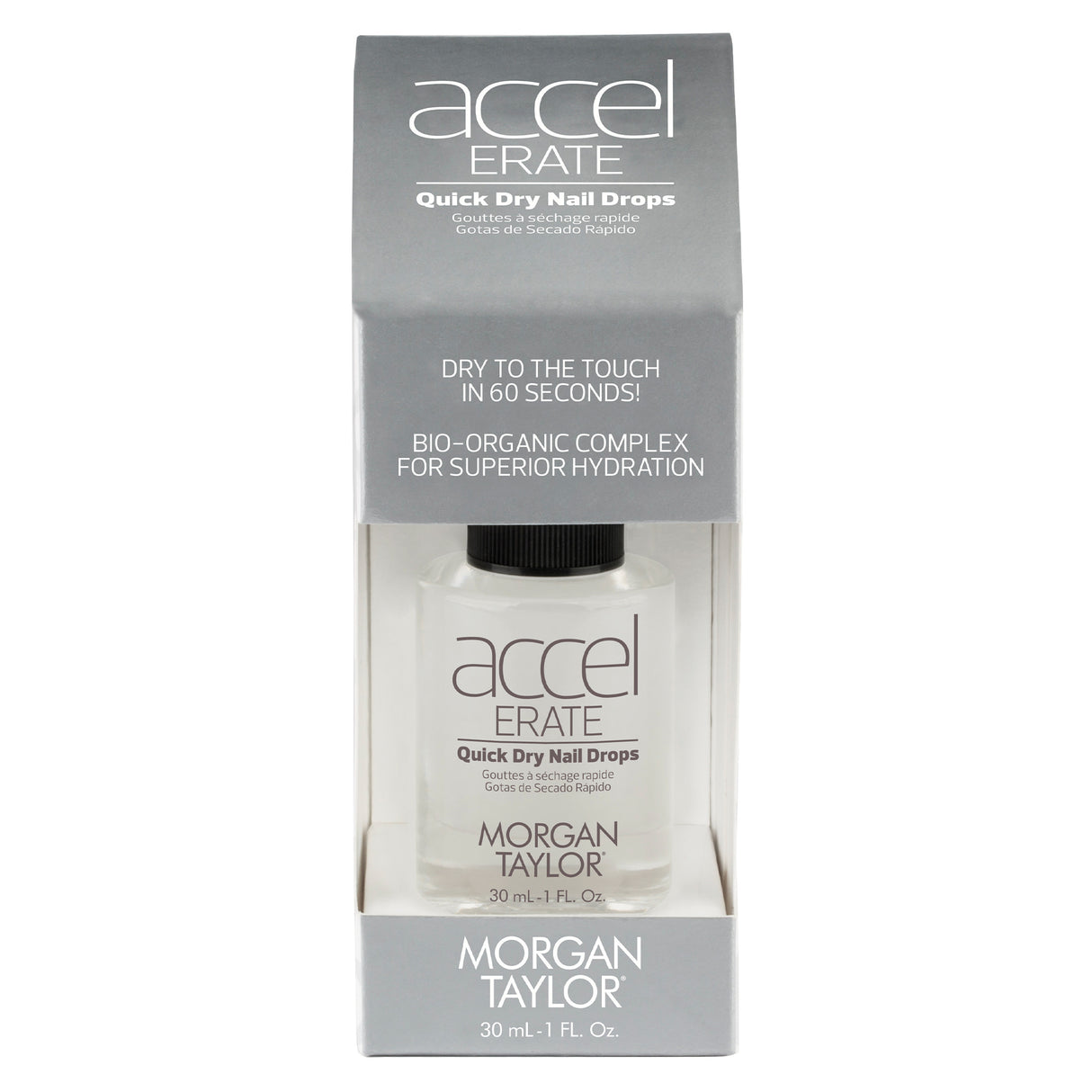 Morgan Taylor Accelerate Quick Dry Nail Drops 30ml with Packaging