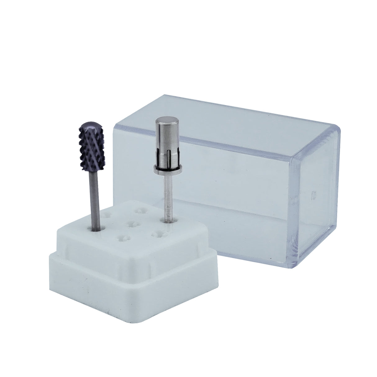 Nail Drill Bit Holder 7 Slots Demo Bits Opened View