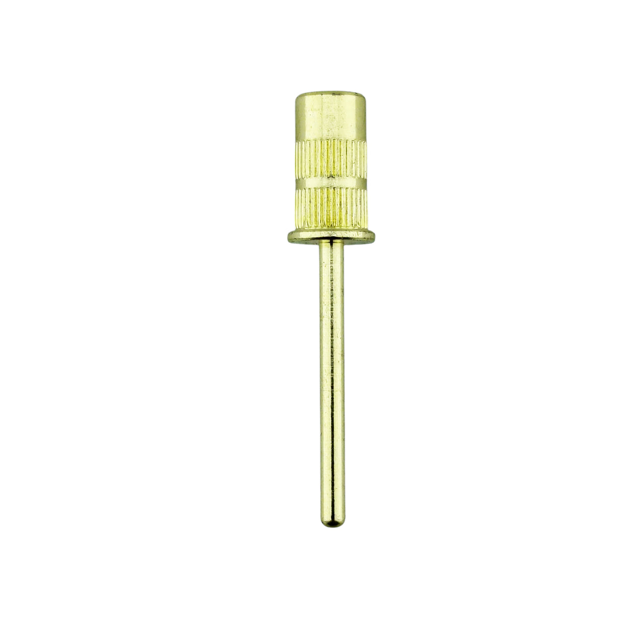Nail Drill Bit Mandrel Gold Colour Front View