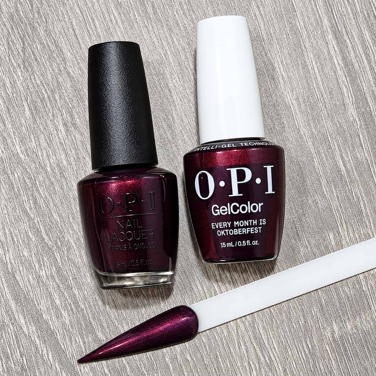 OPI Every Month is Oktoberfest Gel and Polish Together and Shade Reference