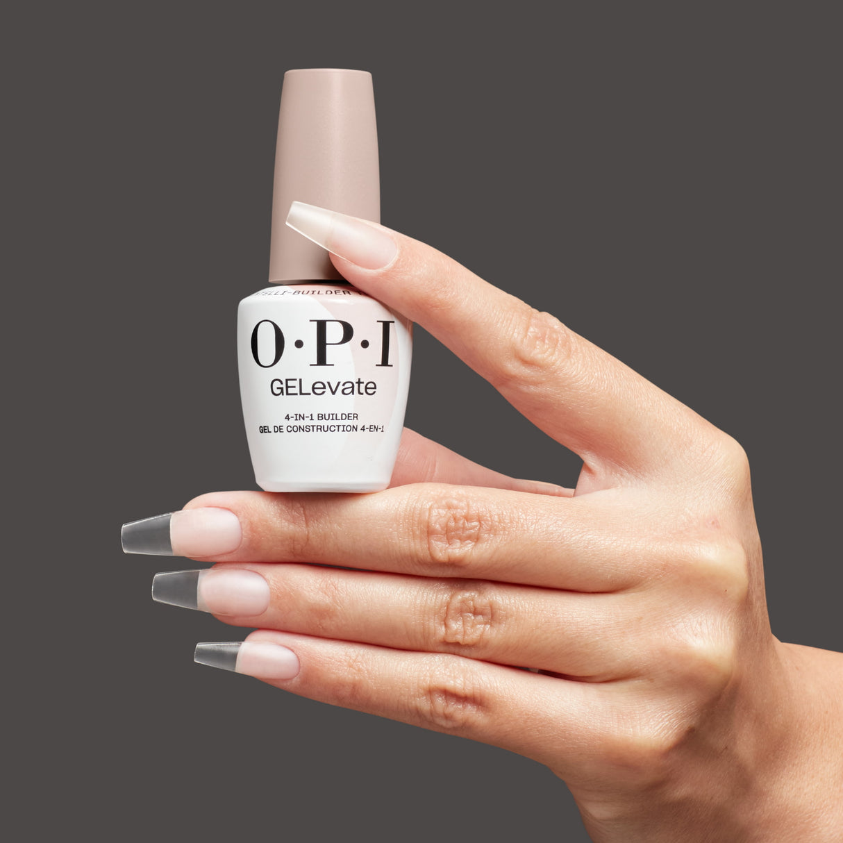 OPI GELevate 4-in-1 Builder Gel 15ml Bottle With Handshot Demo - OPI'm Flawless 1