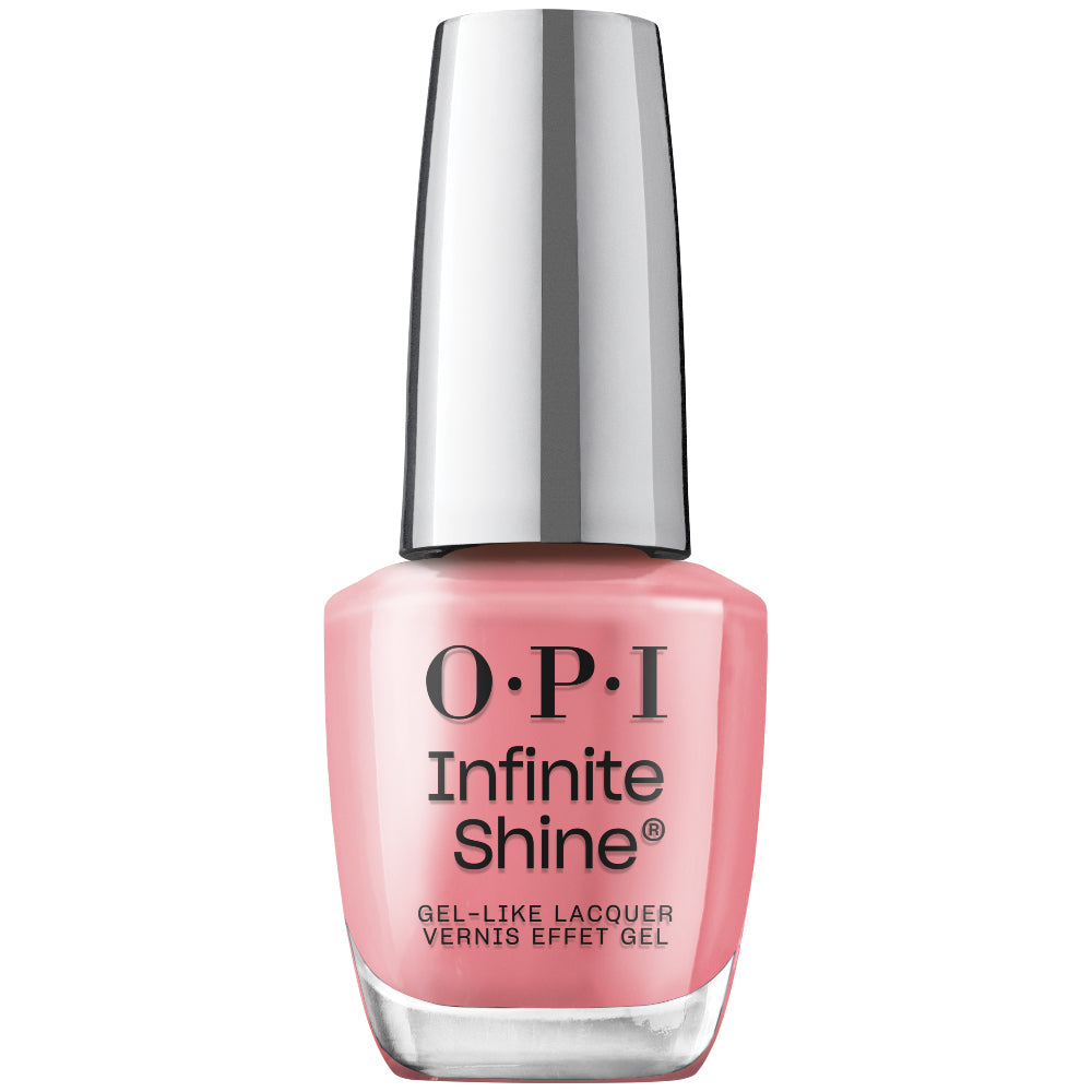 OPI Infinite Shine Gel-Like Polish Bottle | At Strong Last (IS L99) | Poppy Pink Crème