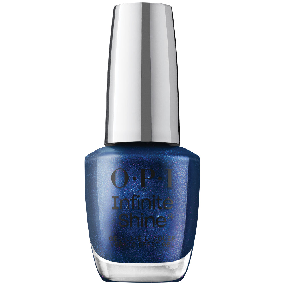 OPI Infinite Shine Gel-Like Polish Bottle | Awe Night Long (IS L129) | Shimmery Navy Blue