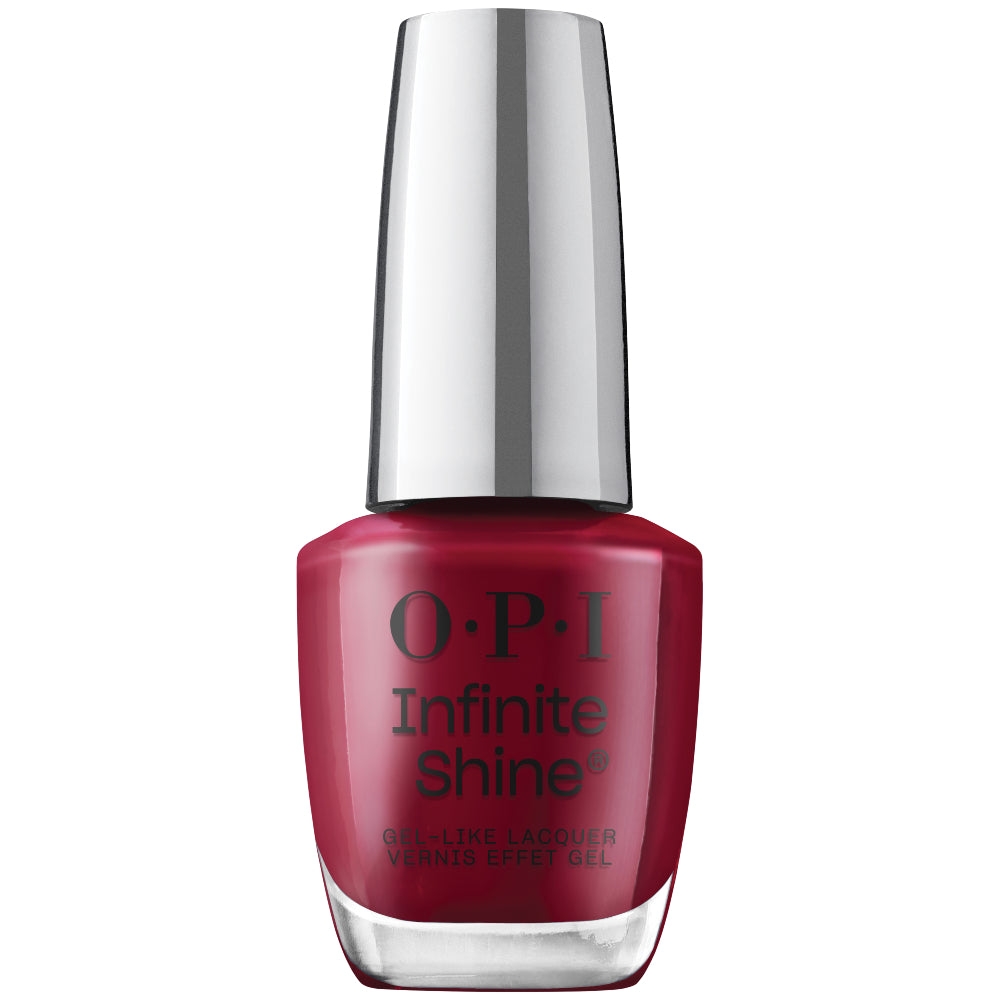 OPI Infinite Shine Gel-Like Polish Bottle | Malaga Wine (IS LL87) | Shiny Red-Wine Crème