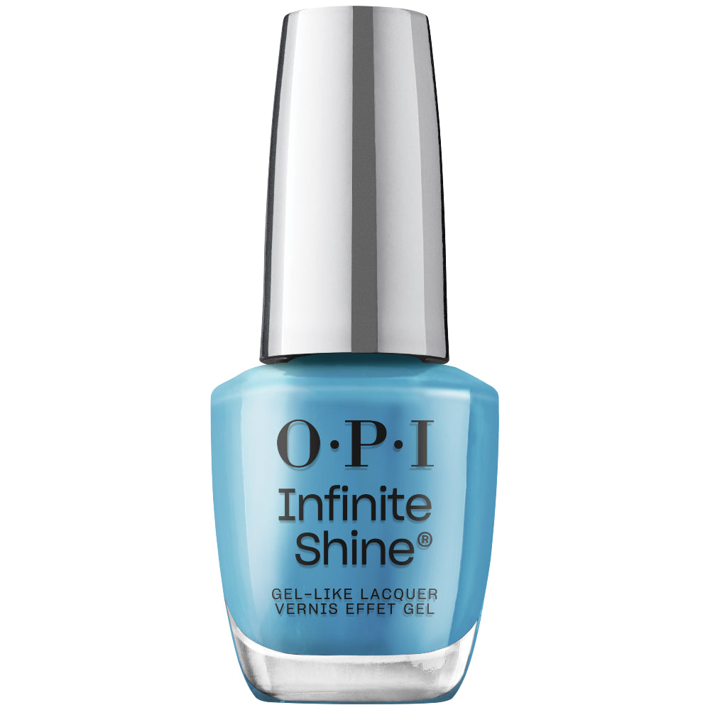 OPI Infinite Shine Gel-Like Polish Bottle | Never Leavin' Blue (IS L125) | Soft Blue Crème