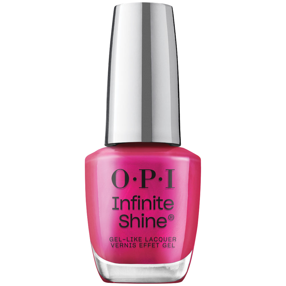 OPI Infinite Shine Gel-Like Polish Bottle | Pompeii Purple (IS LC09) | Crimson Pink