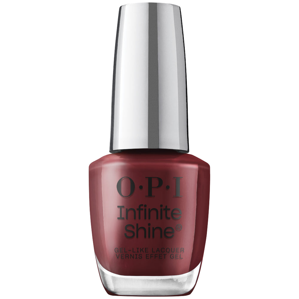 OPI Infinite Shine Gel-Like Polish Bottle | Raisin' the Bar (IS L14) | Deep Burgundy Crème
