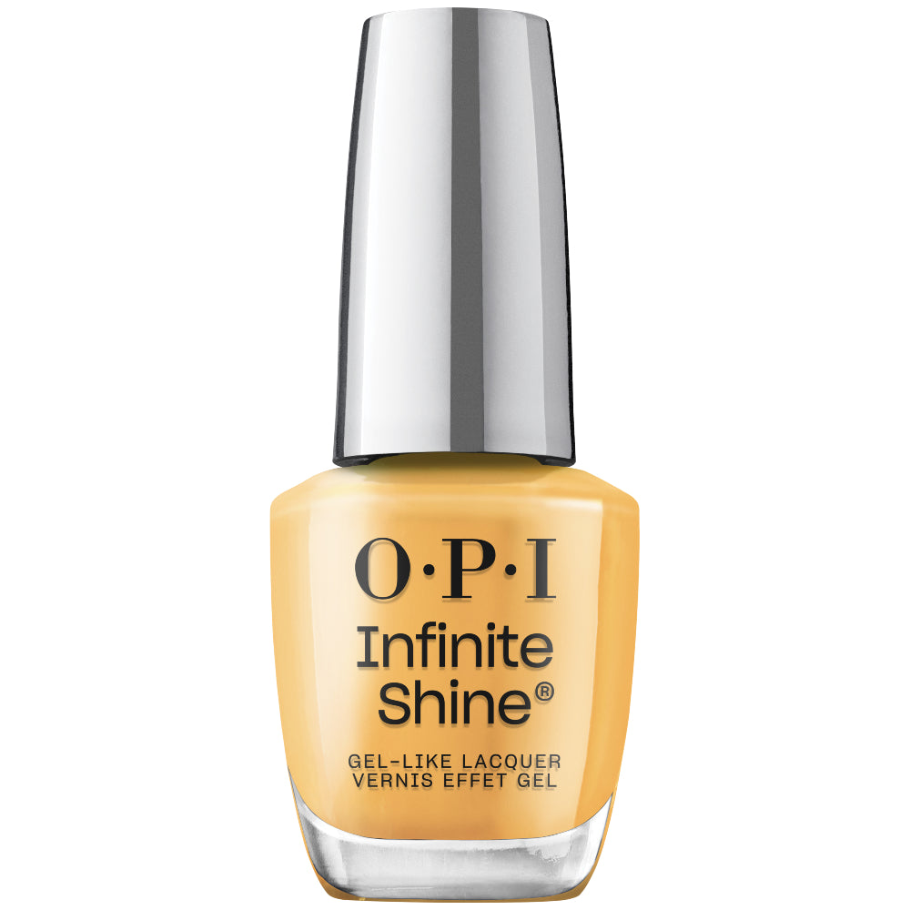 OPI Infinite Shine Gel-Like Polish Bottle | Ready, Sunset, Glow (IS L114) | Sunset Mustard Beach crème