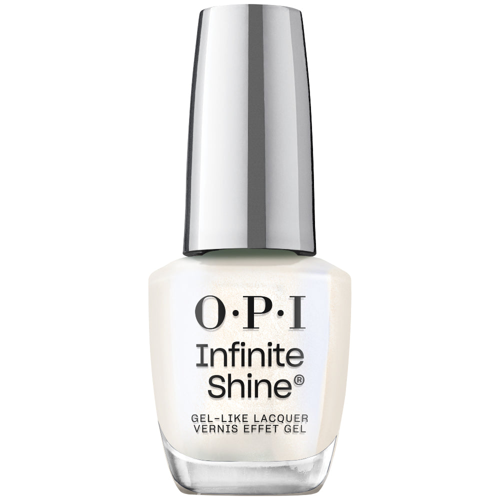 OPI Infinite Shine Gel-Like Polish Bottle | Shimmer Takes All (IS L90) | Milky White Shimmer