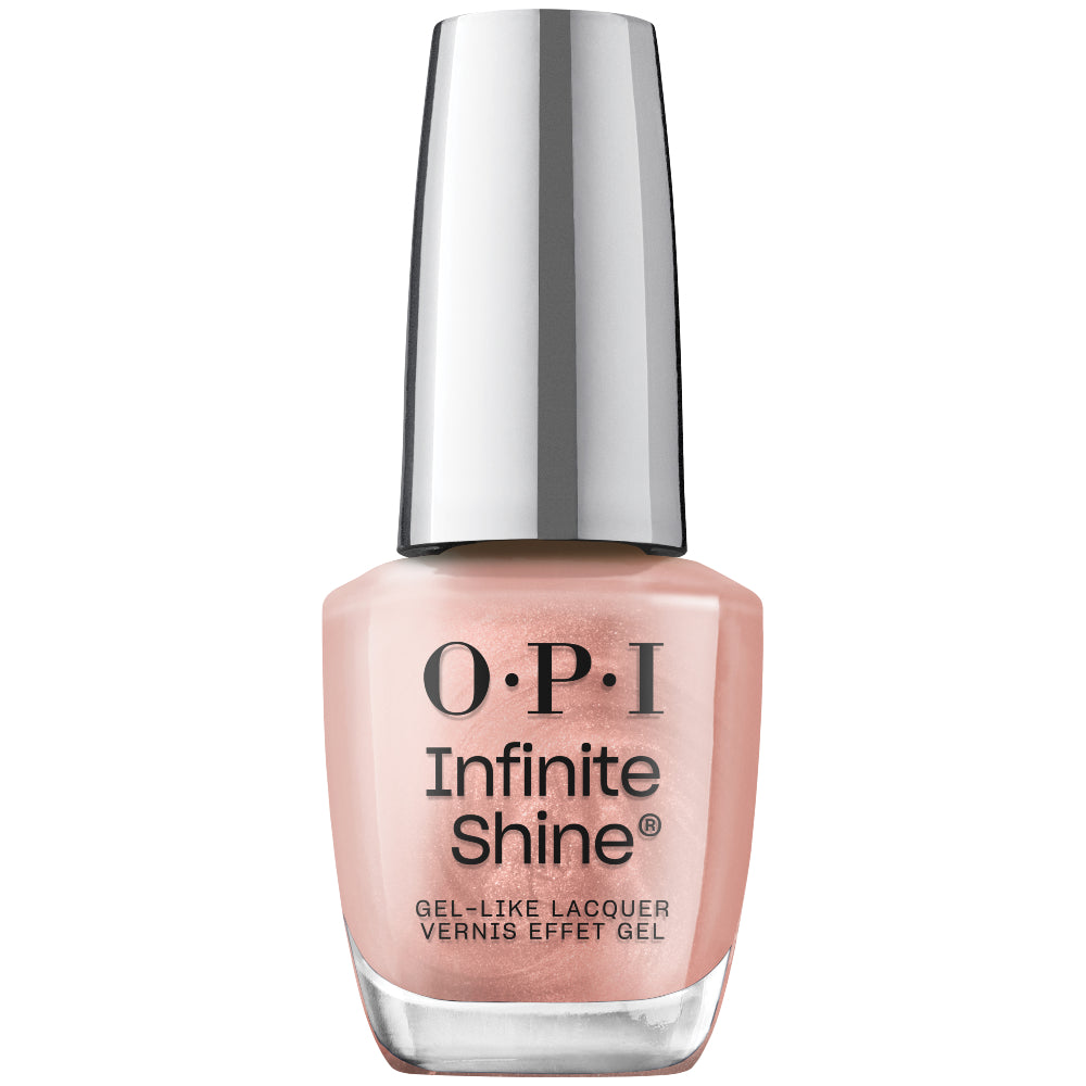 OPI Infinite Shine Gel-Like Polish Bottle | Werkin' Shine to Five (IS L101) | Metallic Pink