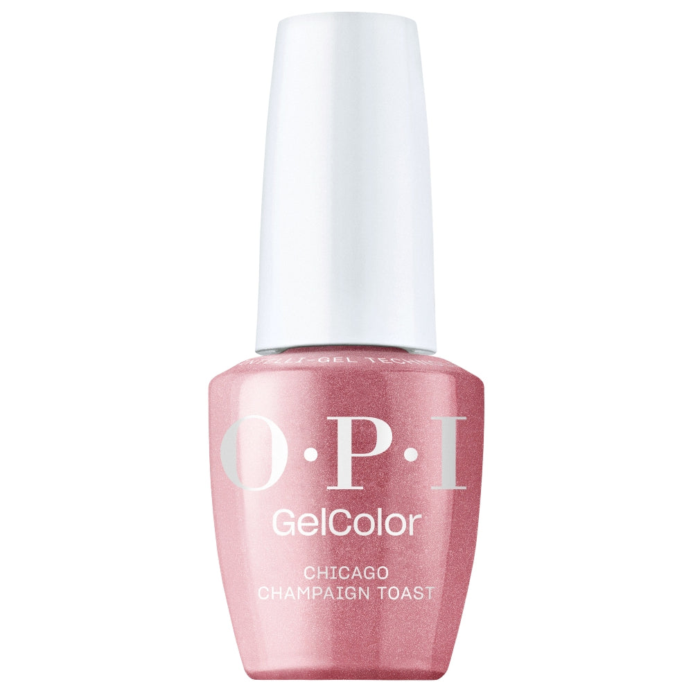 OPI Intelli-Gel Bottle | Chicago Champagne Toast (GCT S63) | Shimmery Rosy Pink