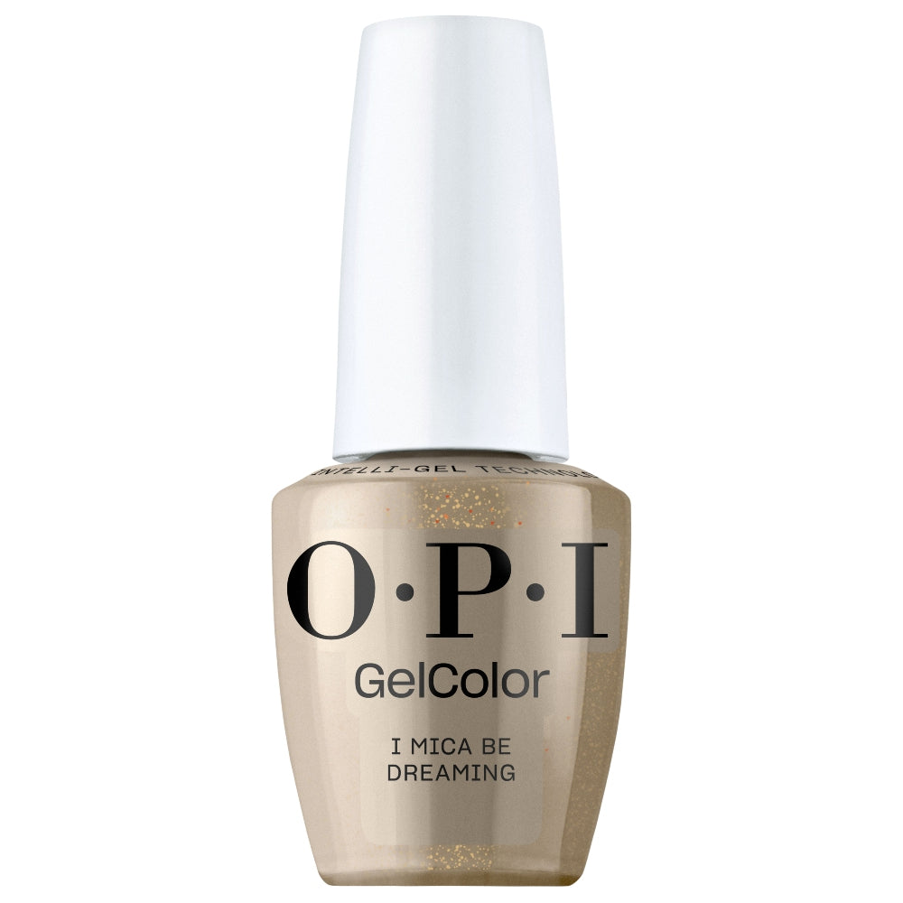 OPI Intelli-Gel Bottle | I Mica Be Dreaming (GCT F010) | Brown Glitter Gold