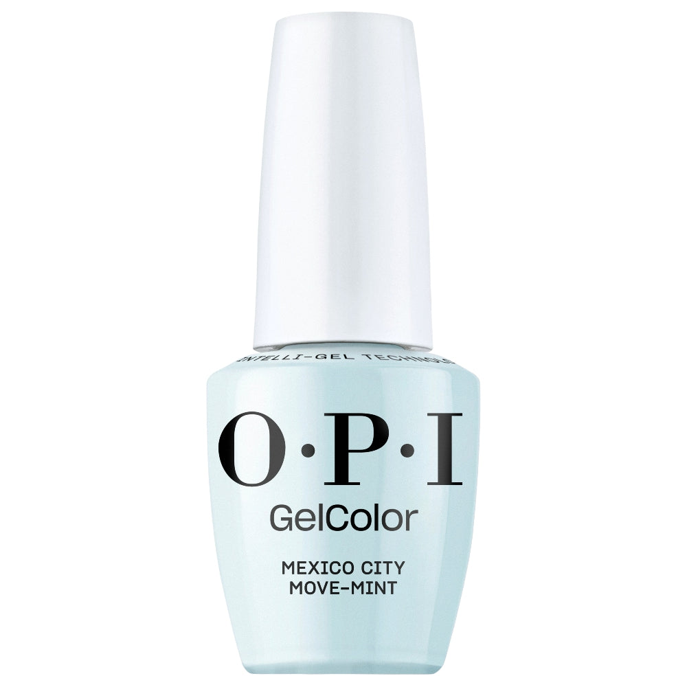 OPI Intelli-Gel Bottle | Mexico City Move-mint (GCT M83) | Pastel Blue