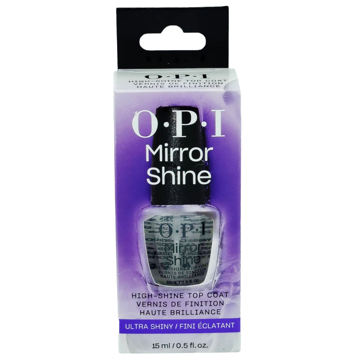 OPI Mirror Shine Top Coat (NTT37) Box Front View
