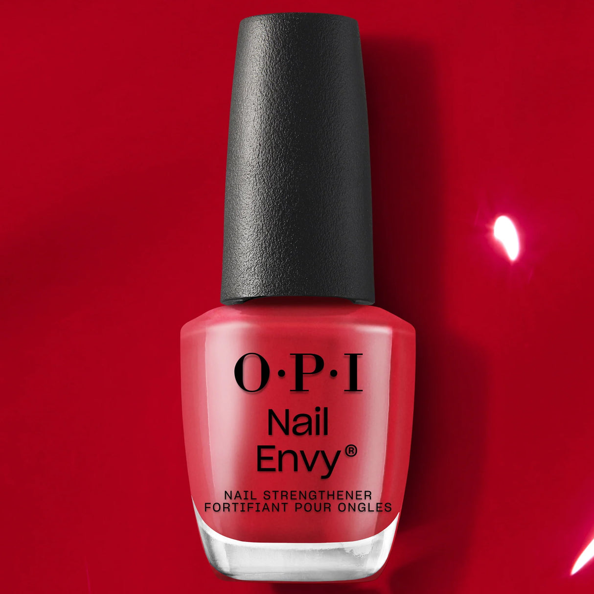 OPI Nail Envy Tri Flex Nail Strengthener Bottle - Big Apple Red 15ml 0.5oz