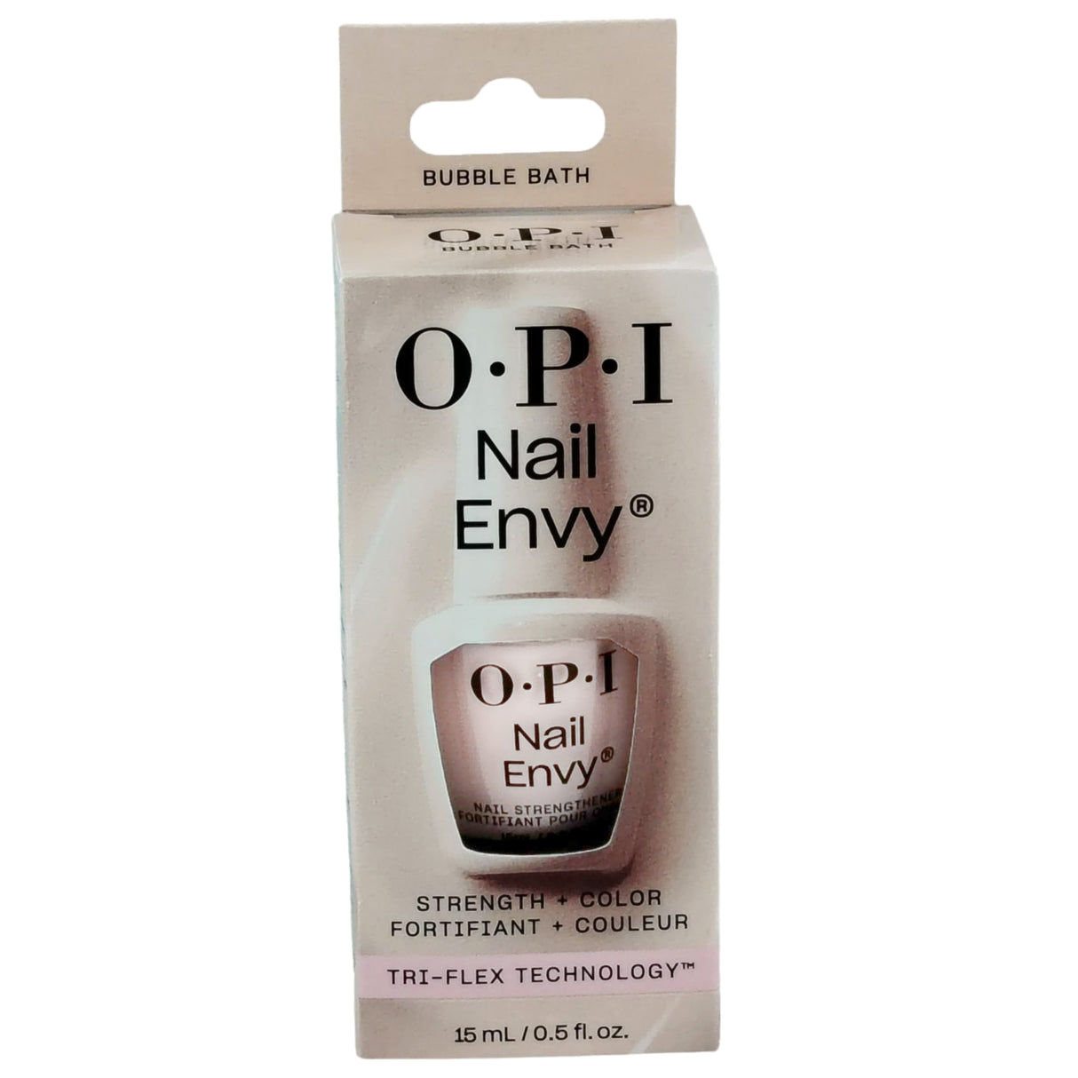 OPI Nail Envy Tri Flex Nail Strengthener Box Front View - Bubble Bath 15ml 0.5oz