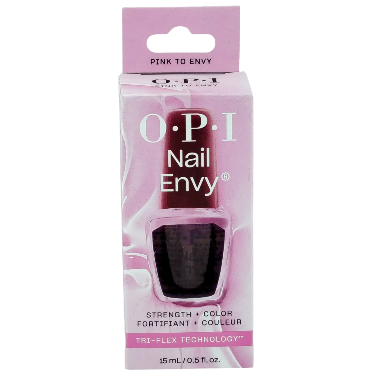 OPI Nail Envy Tri Flex Nail Strengthener Box Front View - Pink To Envy 15ml 0.5oz