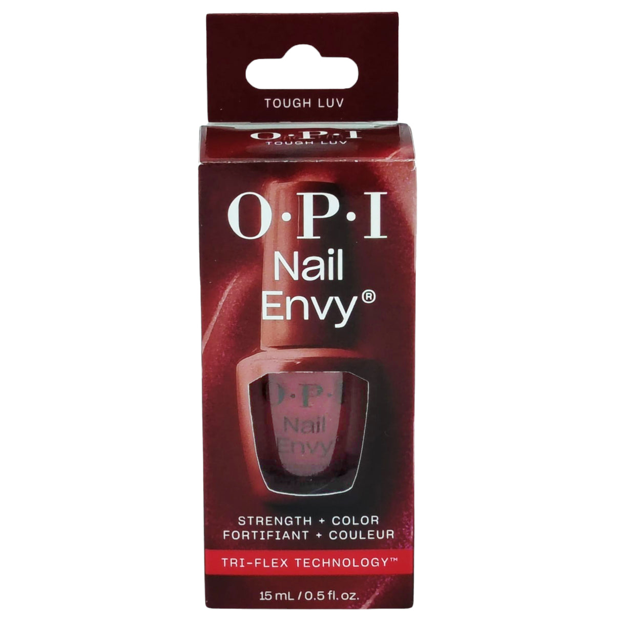 OPI Nail Envy Tri Flex Nail Strengthener Box Front View - Tough Luv 15ml 0.5oz