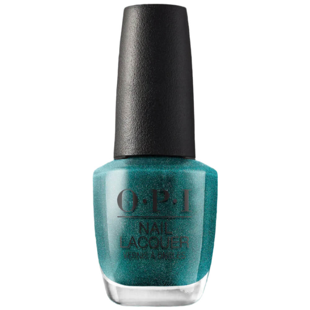 OPI Nail Polish Bottle | This Color's Making Waves (H74) | Metallic Turquoise