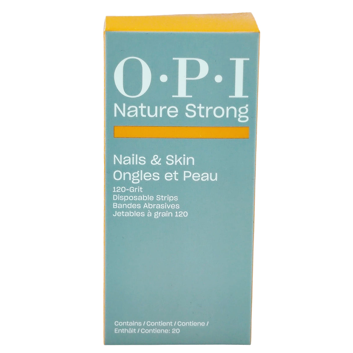 OPI Nature Strong Nails & Skin - Disposable 120 Grit Strips Pack Box Front View