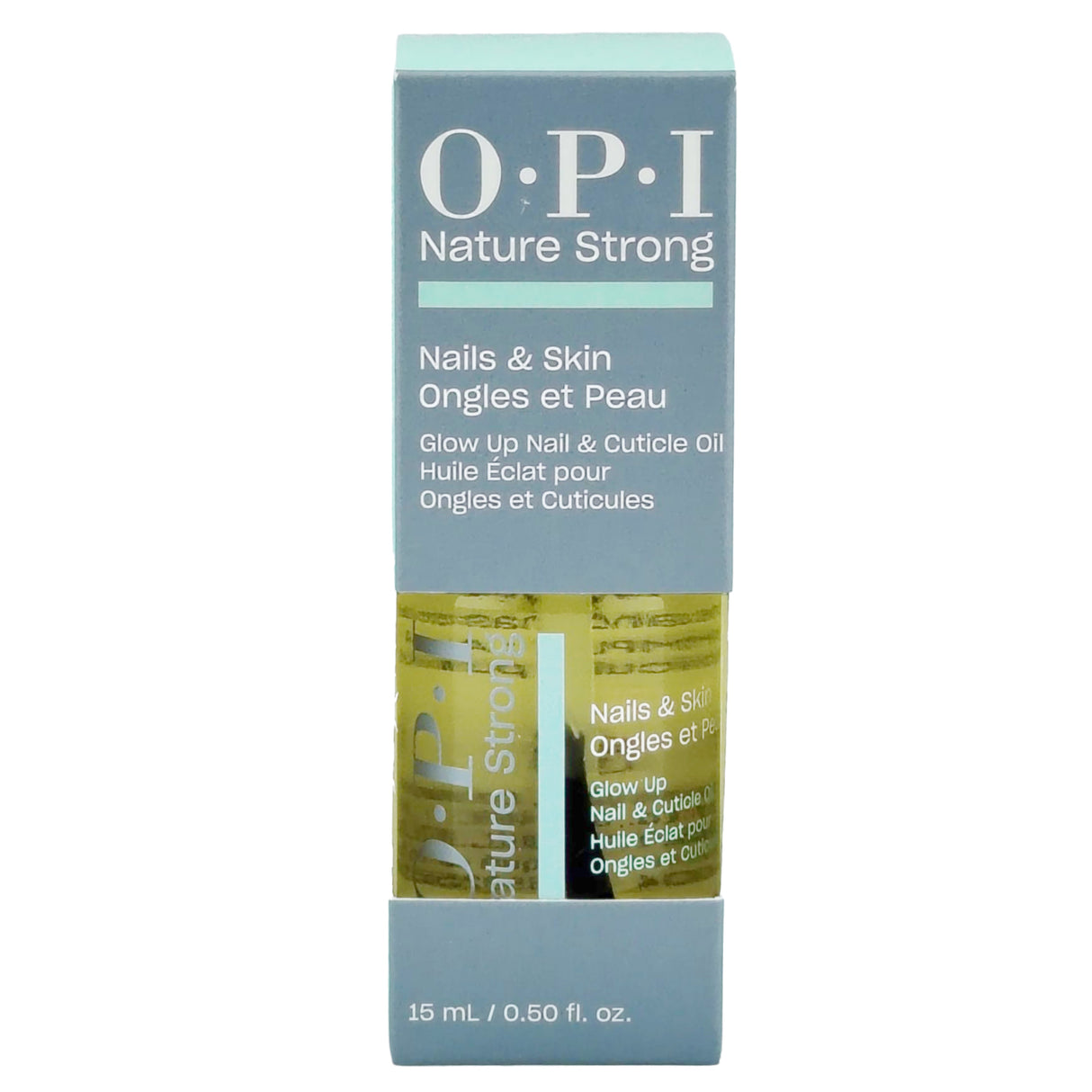 OPI Nature Strong Nails & Skin Cuticle Oil 15ml 0.5oz Box Front View