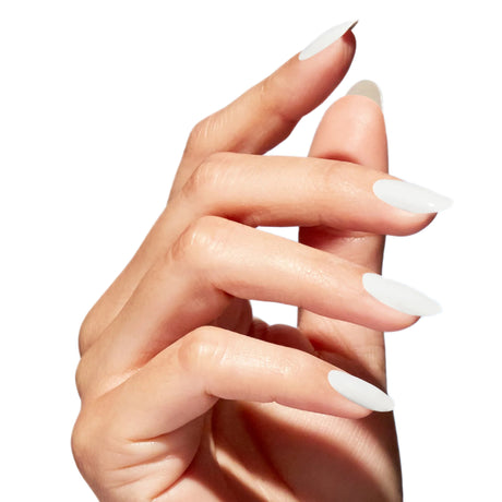 OPI Nature Strong Polish Strong As Shell White Chalk Colour On Finger Nails